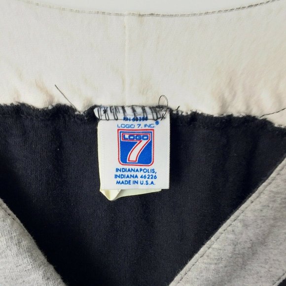 VINTAGE 90s Florida Marlins Jersey Logo 7 USA Shrit Baseball Sport Black Large - Picture 4 of 8